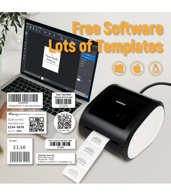 AIMO D520BT - Máy in nhãn vận đơn, in nhãn đơn hàng | AIMO Việt Nam