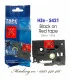 Nhãn HZe-S421 (TZe-S421), 9mm X 8m, Chữ đen - nền đỏ | AIMO Việt Nam