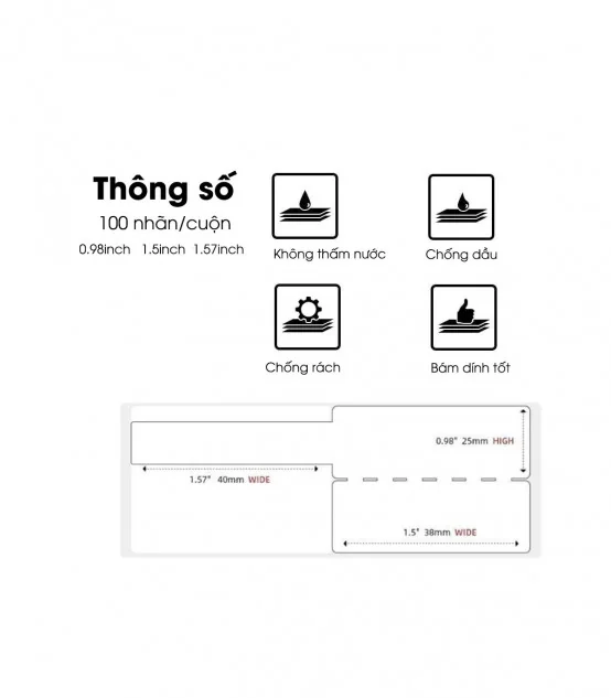 Nhãn Cáp F 25 X 38mm, Màu Vàng, KTC-F2538-40-100YL | AIMO Việt Nam