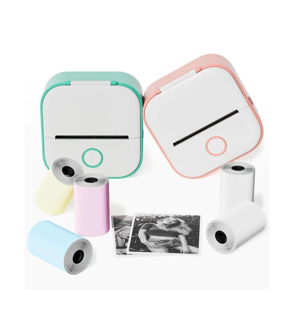 Máy in nhãn mini T02, Bluetooth, in không mực | AIMO Việt Nam