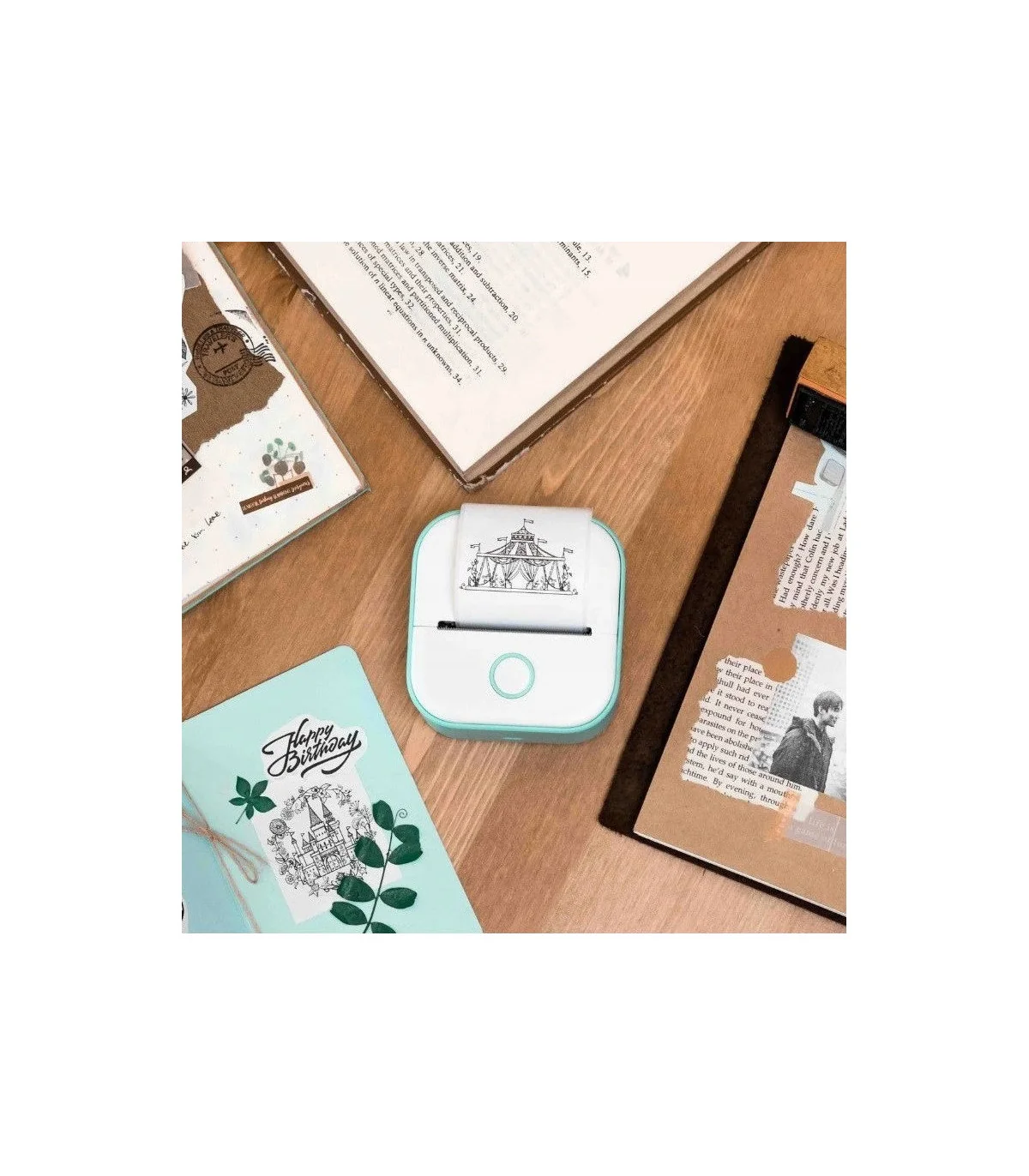 Giấy in nhiệt màu trắng cho T02, 53mm X 6.5m, KT-RM10, không keo | AIMO Việt Nam