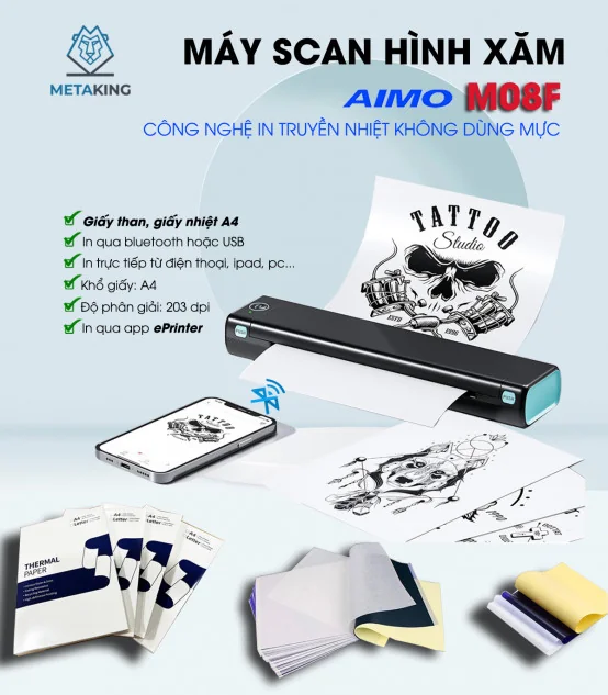 Máy Scan Hình Xăm AIMO M08F | AIMO Việt Nam