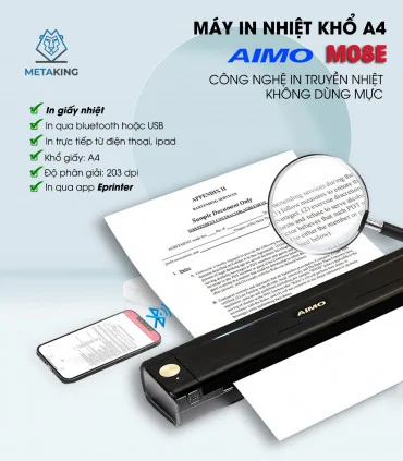 Máy in A4 di động AIMO M08E | AIMO Việt Nam