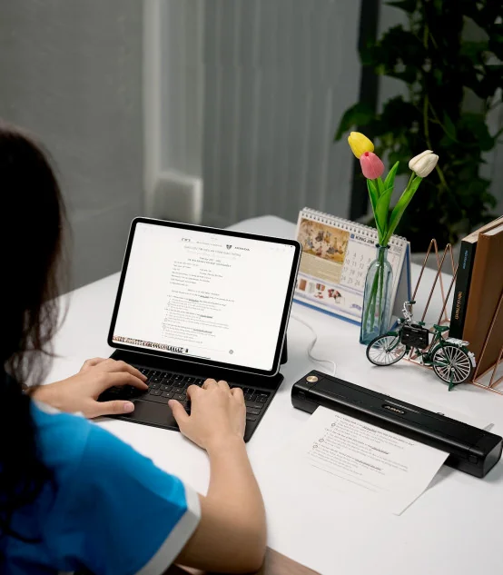 Máy in A4 di động AIMO M08E | AIMO Việt Nam