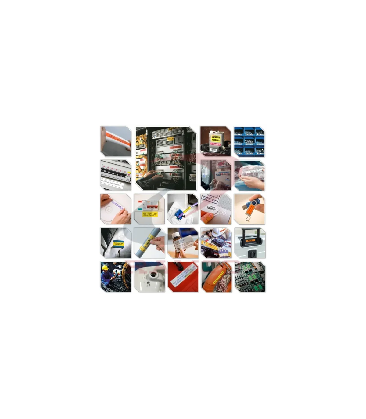 Nhãn HZe-S211 (TZe-S211), 6mm X 8m, Chữ đen - nền trắng | AIMO Việt Nam