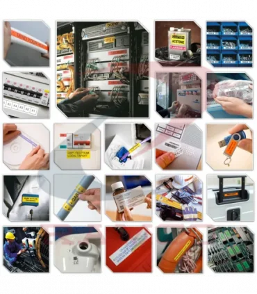 Nhãn HZe-FX211 (TZe-FX211), 6mm X 8m, Chữ đen - nền trắng | AIMO Việt Nam