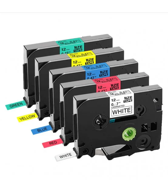 Nhãn HZe-S261 (TZe-S261), 36mm X 8m, Chữ đen - nền trắng | AIMO Việt Nam