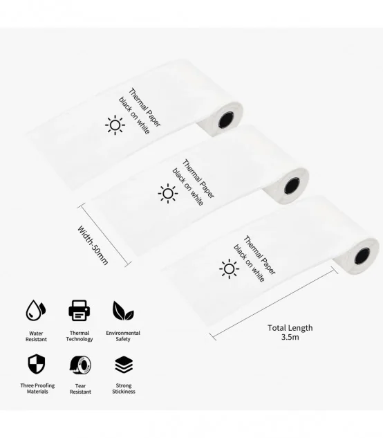 Nhãn trắng cho T02, 50mm x 3.5m, KT-RMS10, có keo | AIMO Việt Nam