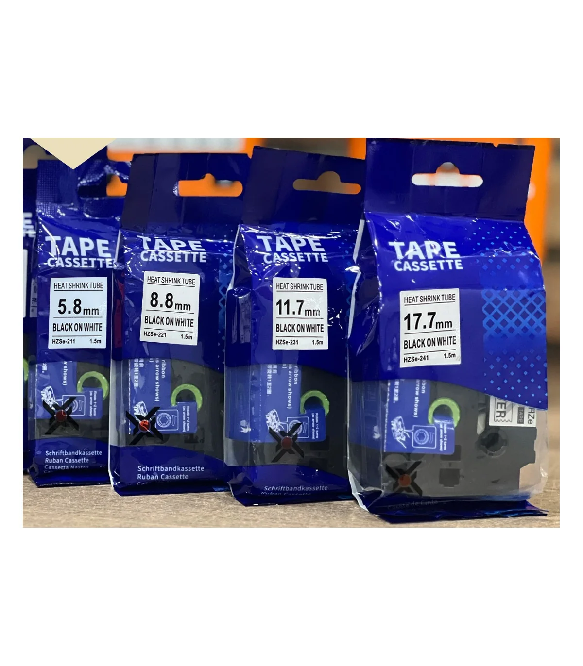 Băng Ống Co Nhiệt HZSe-221, 9mm X 1,5m, Cáp 2.6-5.1mm, Trắng | AIMO Việt Nam