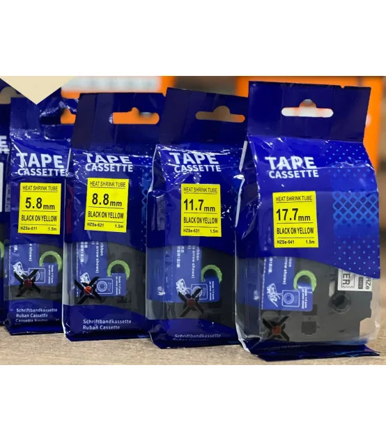 Băng Ống Co Nhiệt HZSe-621, 9mm X 1,5m, Cáp 2.6-5.1mm, Vàng | AIMO Việt Nam