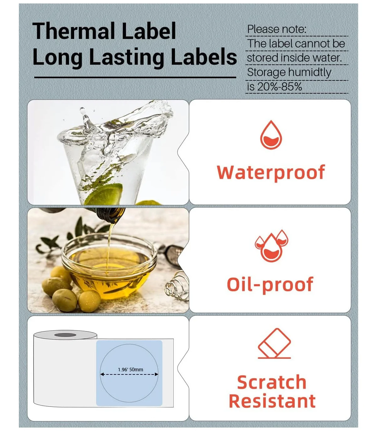 Nhãn Tròn 50 X 50mm, Màu Trong Suốt, KTR-5050-140TT | AIMO Việt Nam