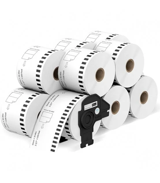 Nhãn film nhựa EK-22606 (DK-22606), 62mm x 15m, Vàng | AIMO Việt Nam