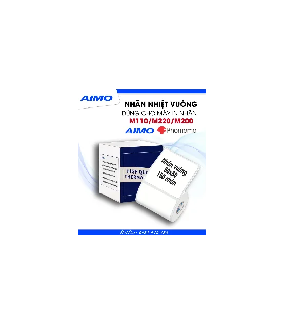 Nhãn Đa Năng 50 X 50mm, KT-5050-150 | AIMO Việt Nam