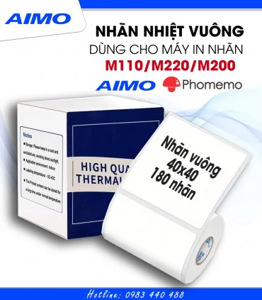 Nhãn giấy cho M110/M120 | AIMO Việt Nam