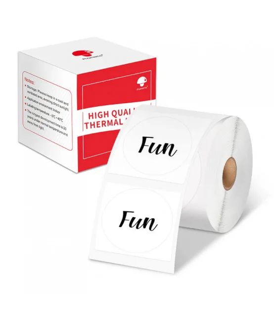 Nhãn Tròn 40 X 40mm, Màu Trắng, KTR-4040-140 | AIMO Việt Nam