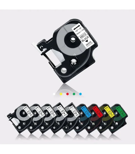 Ống co nhiệt Dymo DM-A18053, [9mm x 7m], Chữ đen nền trắng | AIMO Việt Nam