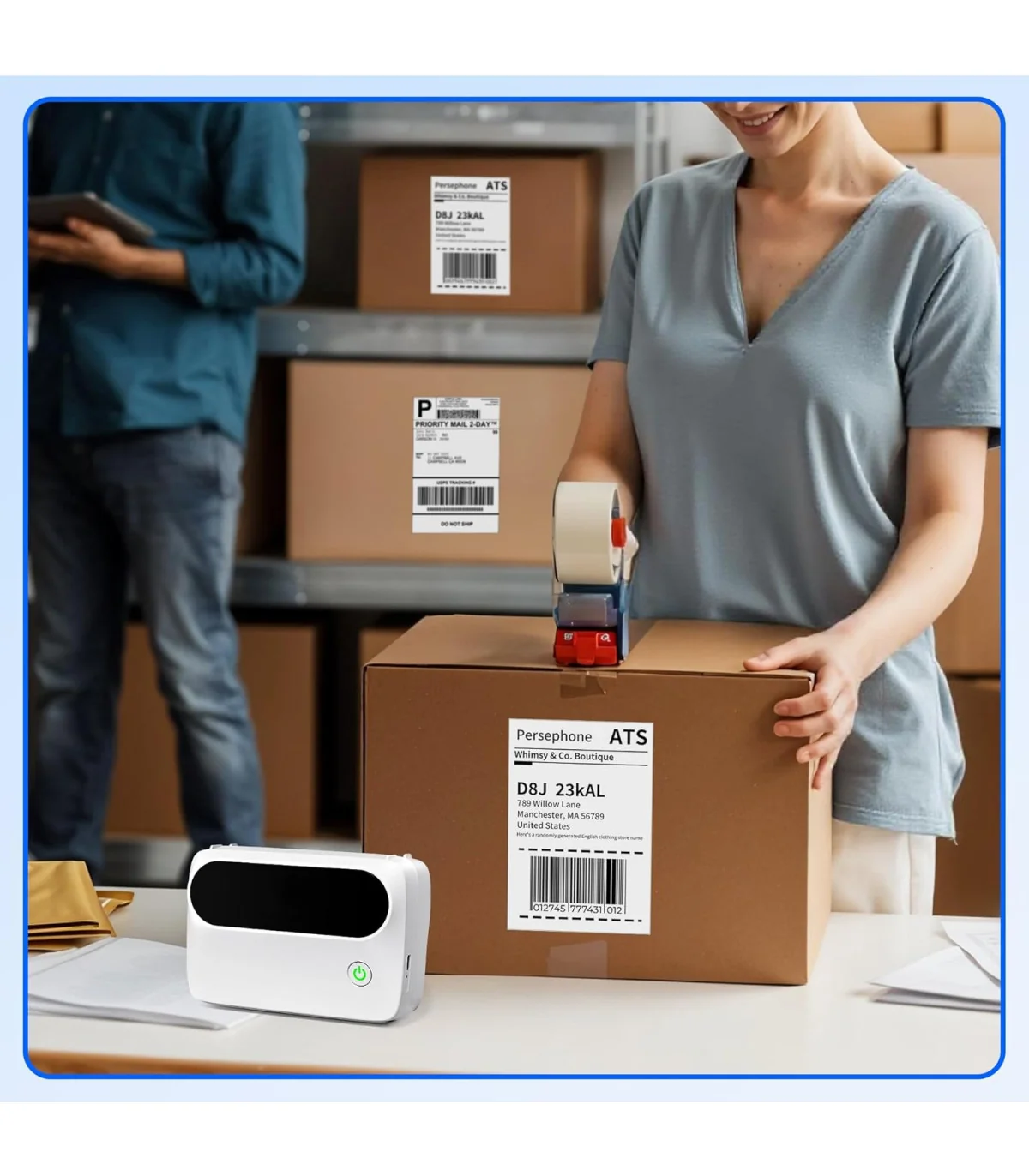 Nhãn Nhiệt 4x6 inch - 102x152mm dùng cho vận chuyển, địa chỉ, thư từ, bưu phẩm | AIMO Việt Nam