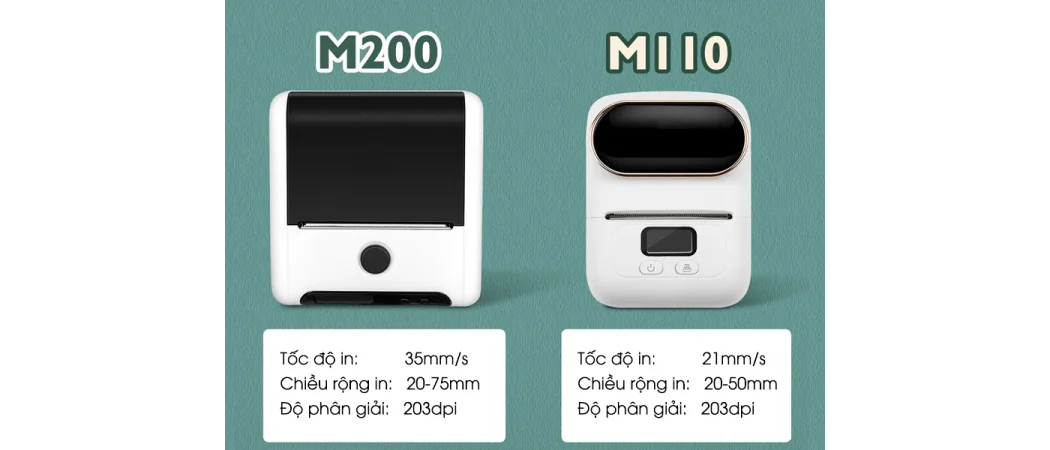 Máy in nhãn di động M110/M200 có đáng mua không?